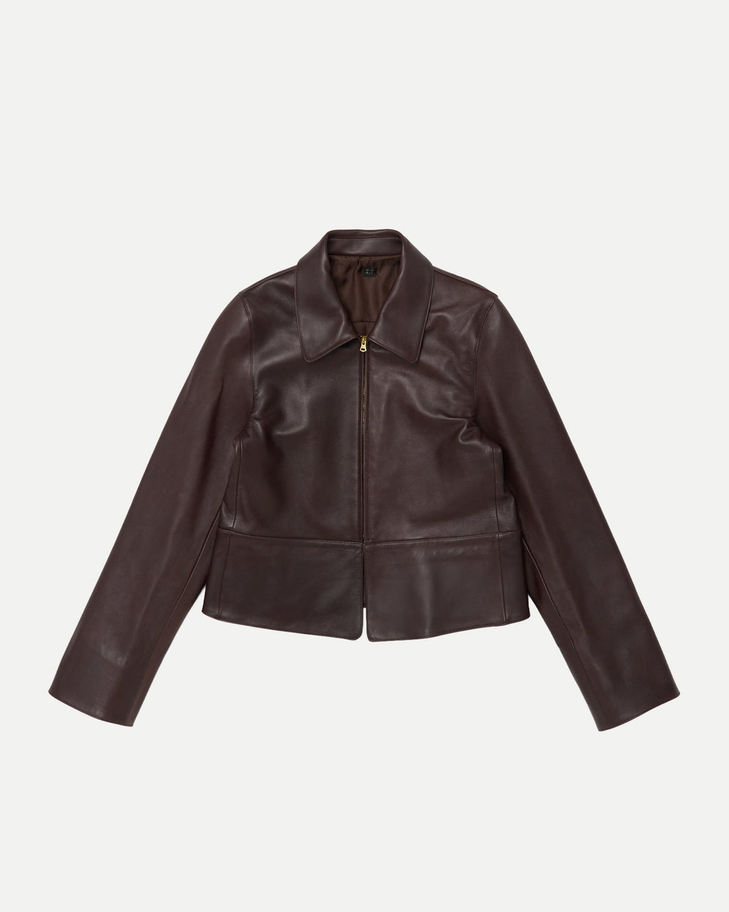 ZIP UP LEATHER JACKET