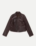 ZIP UP LEATHER JACKET
