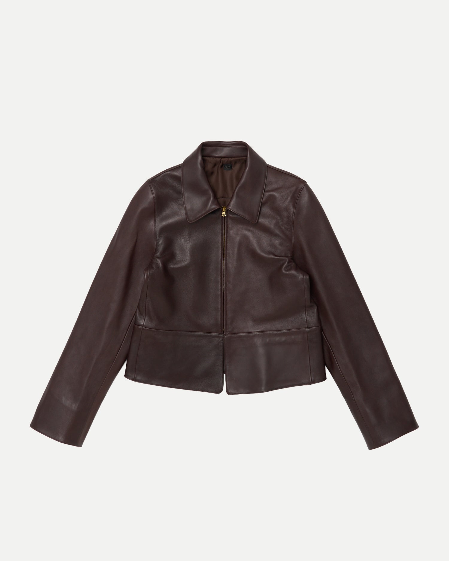 ZIP UP LEATHER JACKET
