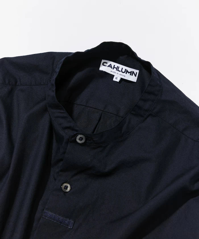 Broadcloth Band Collar Shirt