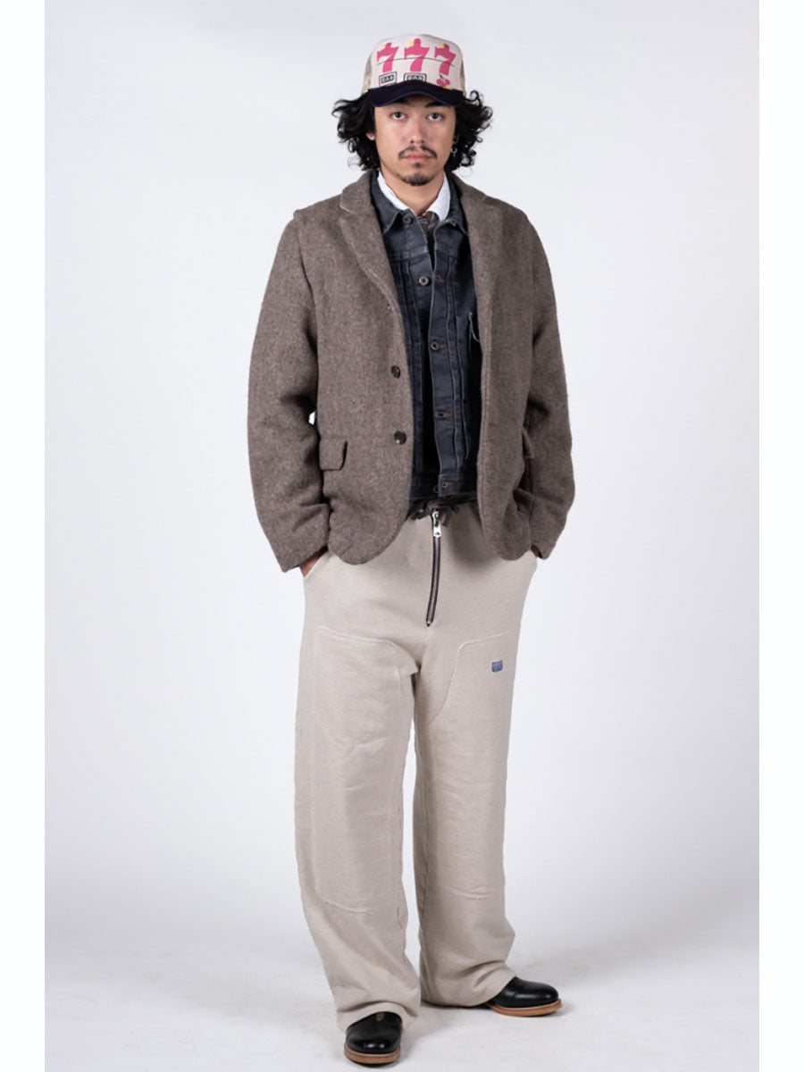 Shrunken Herringbone Wool Hospital JKT