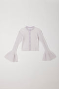HYPHA LUCENT GLITTER BELL SLEEVE CARDIGAN