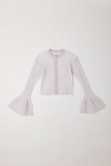 HYPHA LUCENT GLITTER BELL SLEEVE CARDIGAN