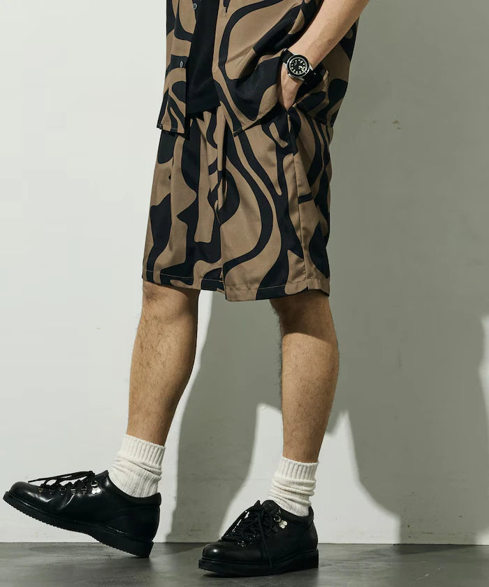 Pattern Easy Shorts / Allover Design Short Pants / Setup Compatible