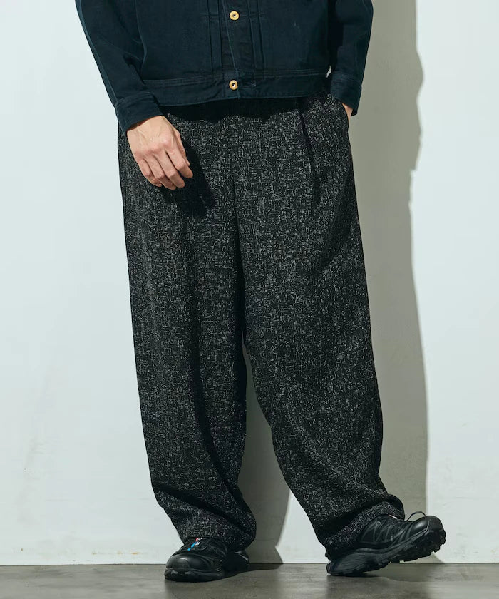 Dry Touch Summer Tweed Spindle Easy Wide Pants