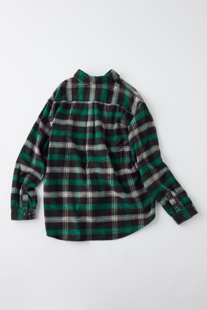 GL29137 / COTTON NEL CHECK REGULAR SHIRT