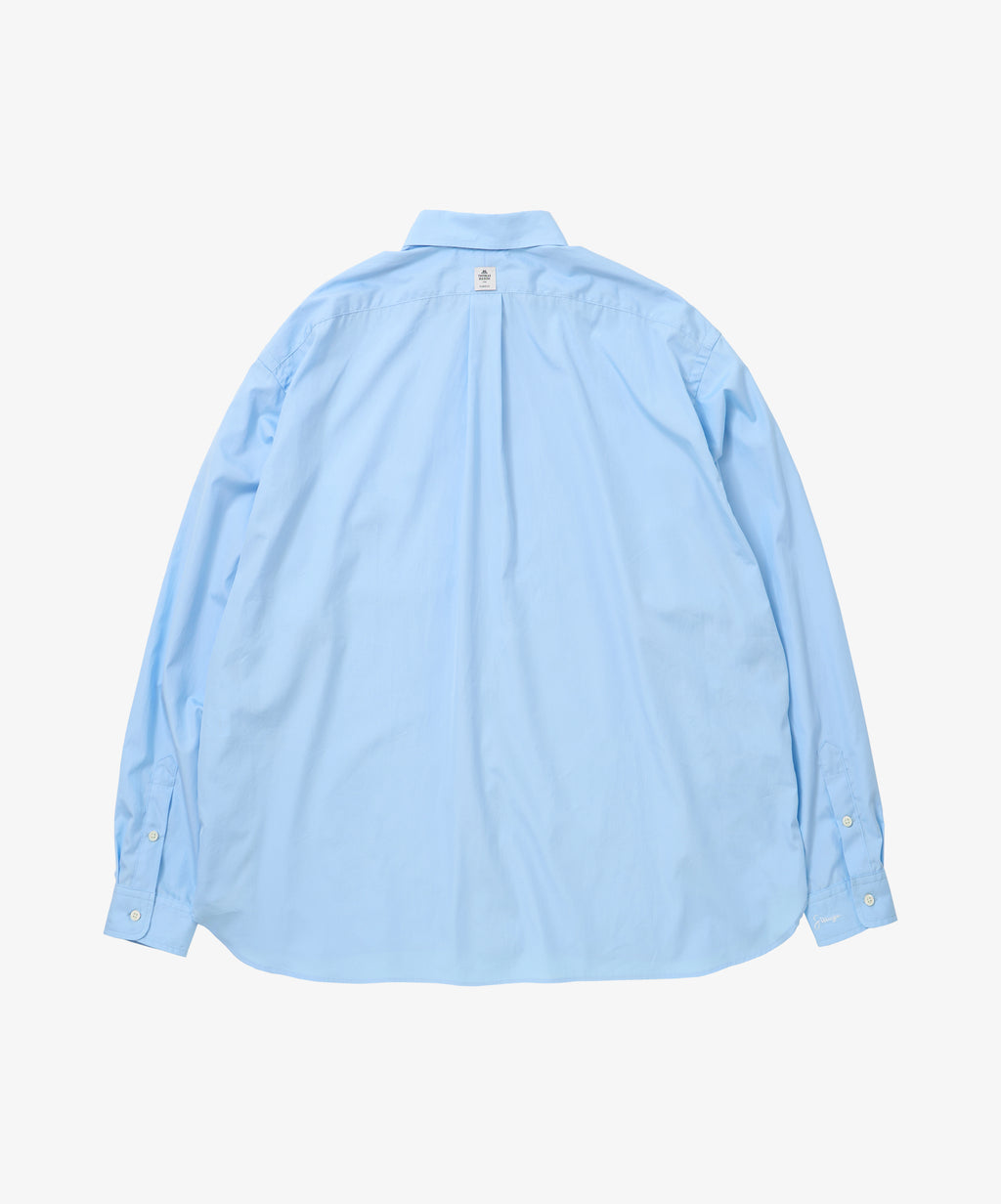 wide shirt with pocket thomas mason blue