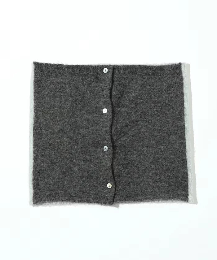 Alpaca Blend Bicolor Knit Vest