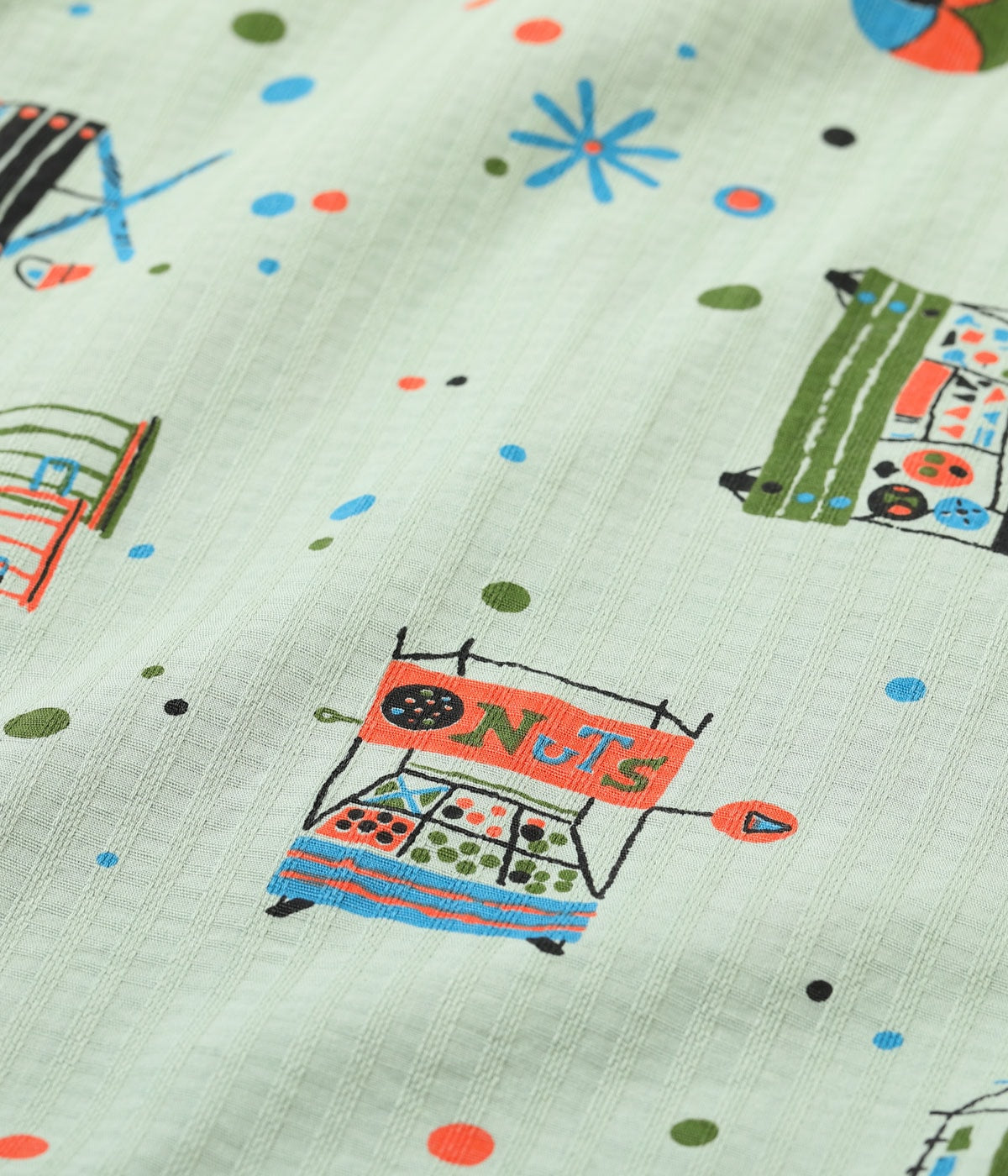 DOBBY COTTON OPEN SHIRT “STREET STALL”