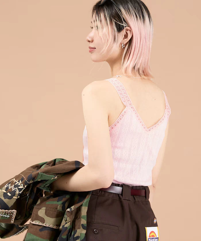Eyelet Lace V-Neck Camisole