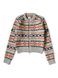 3G Wool Yellowknife Fair Isle ZIP Short...