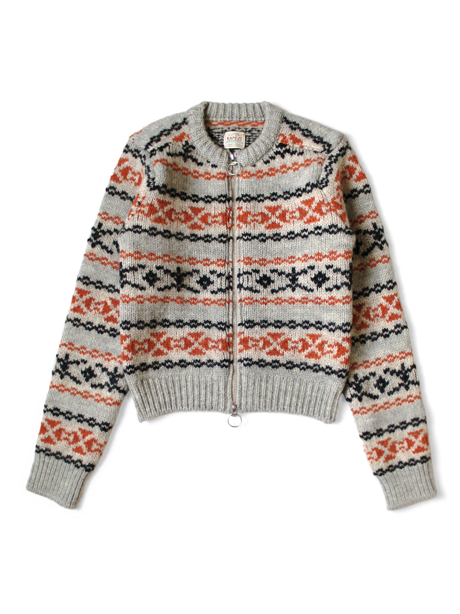 3G Wool Yellowknife Fair Isle ZIP Short...