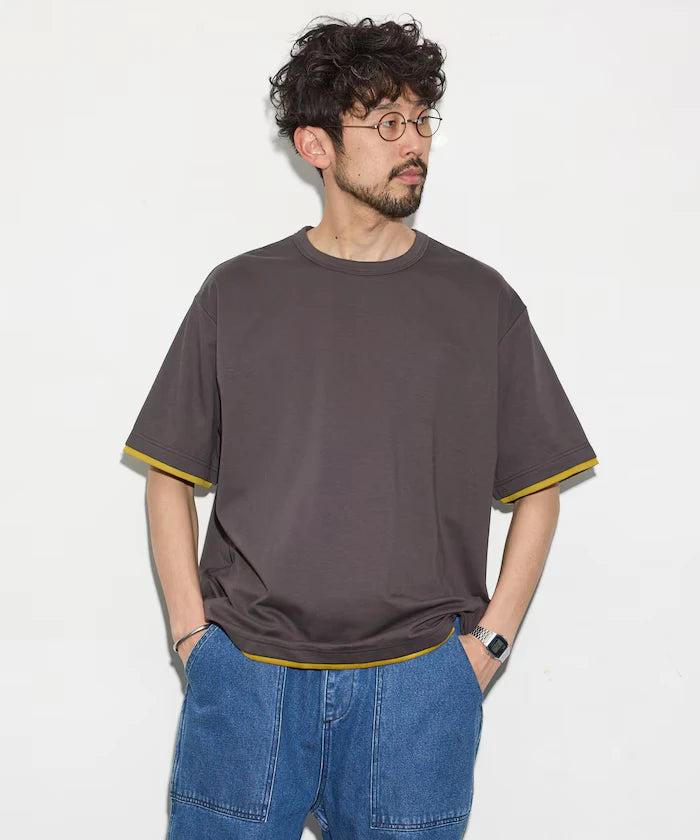 Relaxed Fit Reversible Cardboard Short Sleeve T-Shirt / Color Design