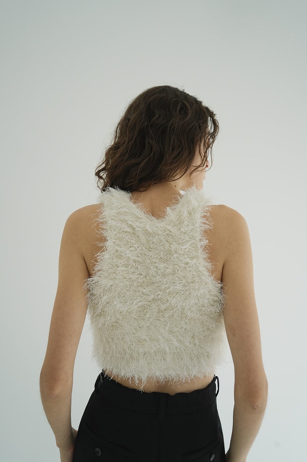 SHAGGY AMERICAN SLEEVE KNIT TOPS