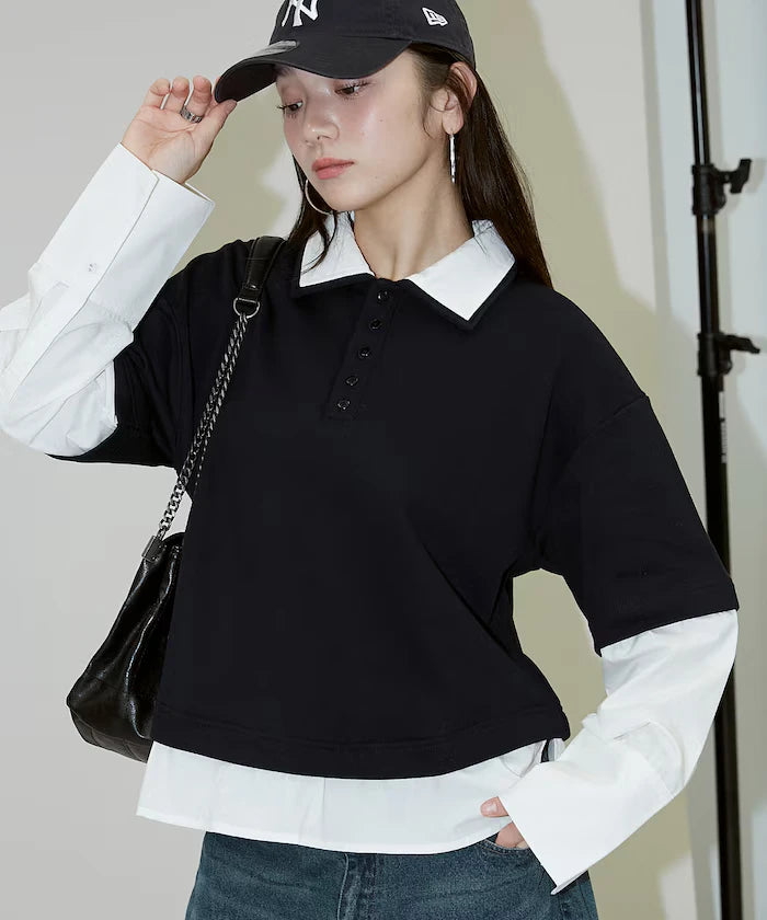 Shirt Layered Polo Top Limited Edition