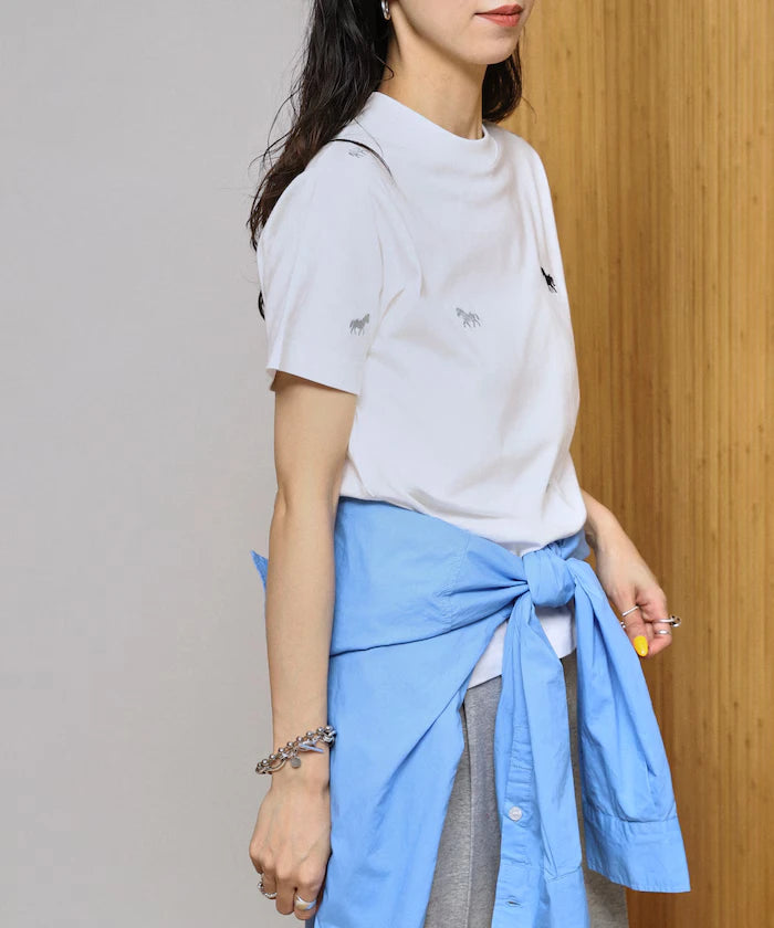 Organic Cotton Allover Embroidery T-Shirt