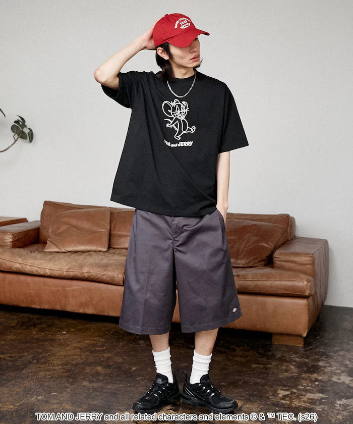 <Functional Material> TOM AND JERRY Graphic T-Shirt Limited Edition