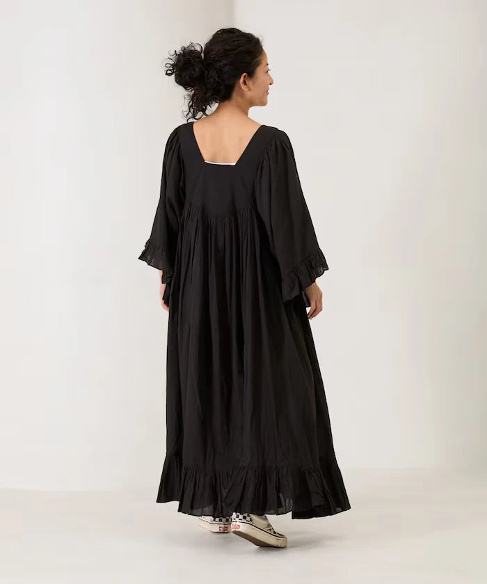 India Square Neck Frilled Dress