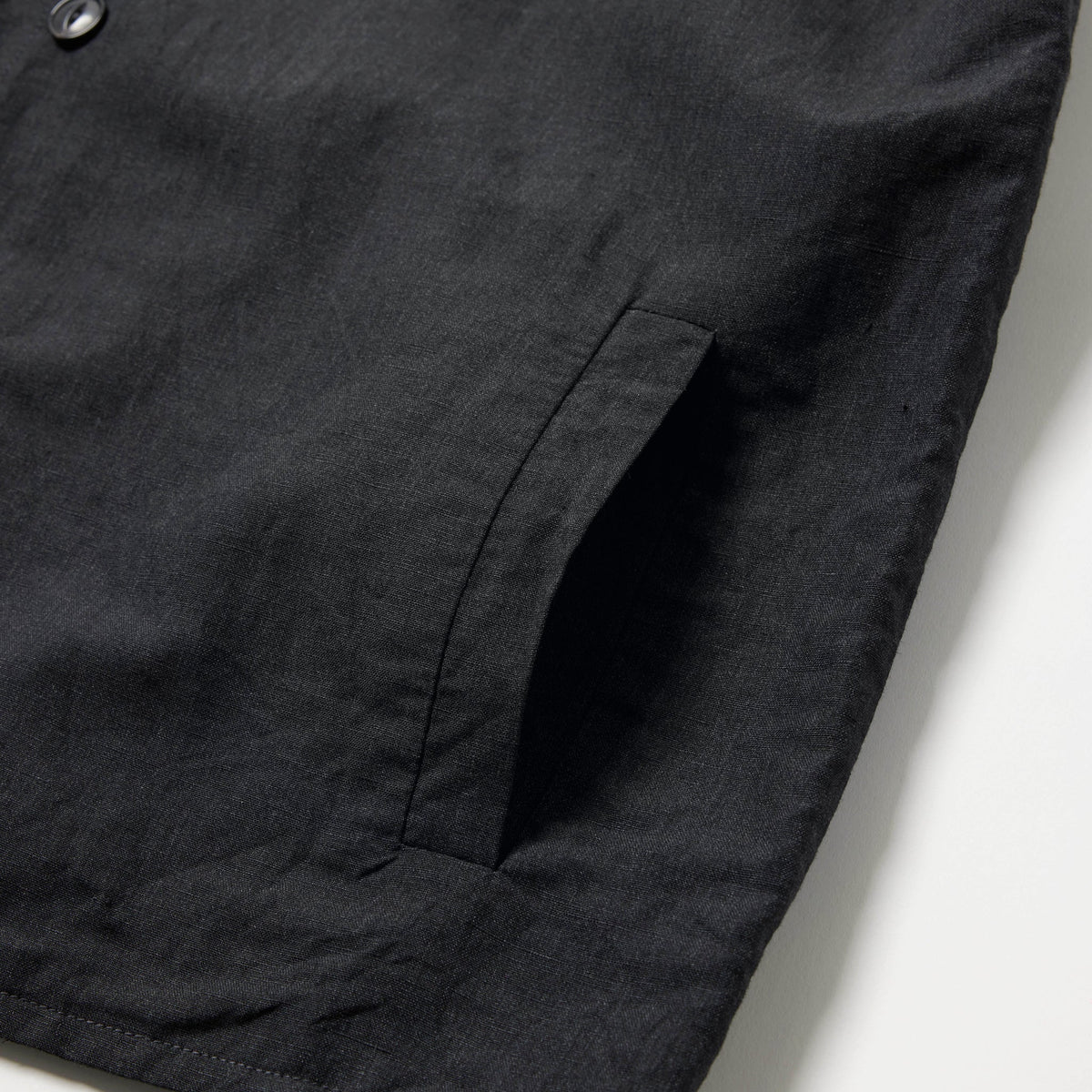Linen Wool Tropical Crew Neck Vest