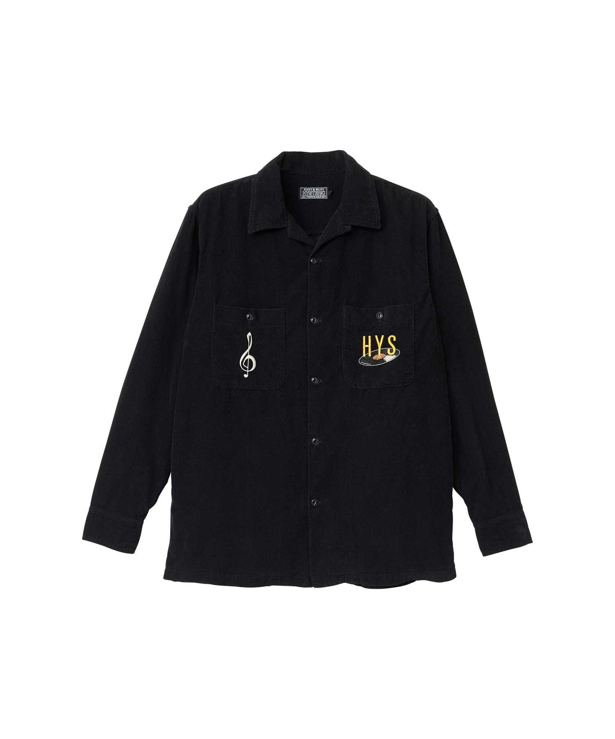 BREAK IT UP Embroidered Open Collar Shirt