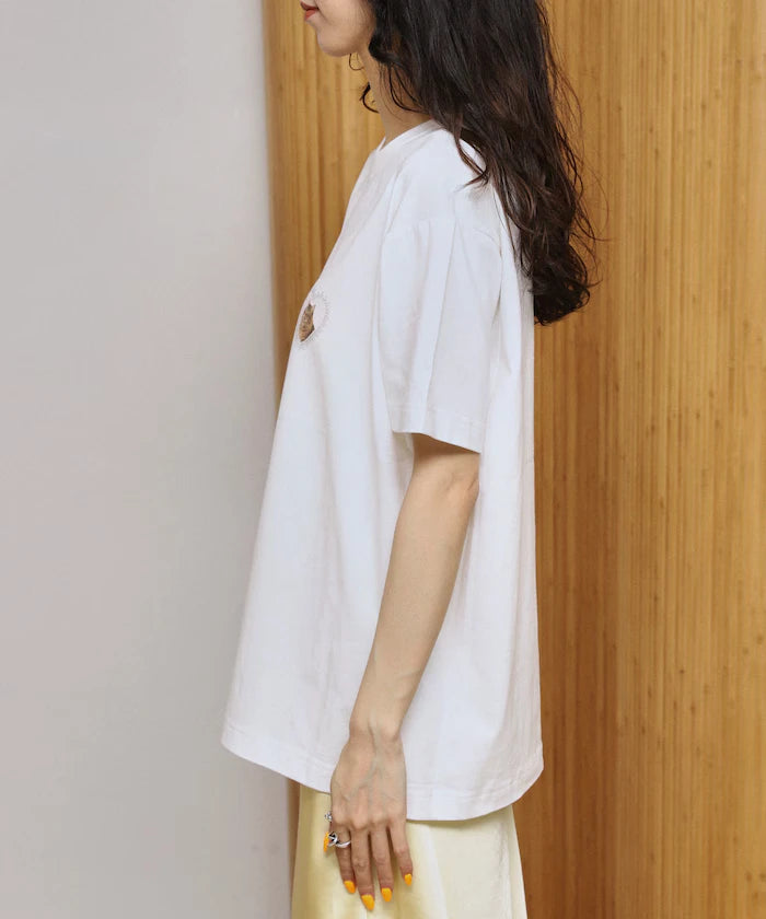 Organic Cotton Animal Heart Print T-Shirt