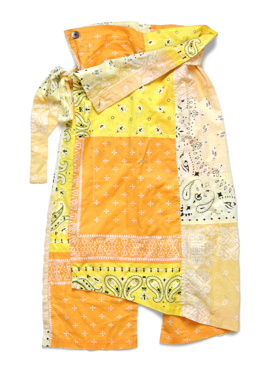 Gauze Bandana Patchwork pt Wrap Pants