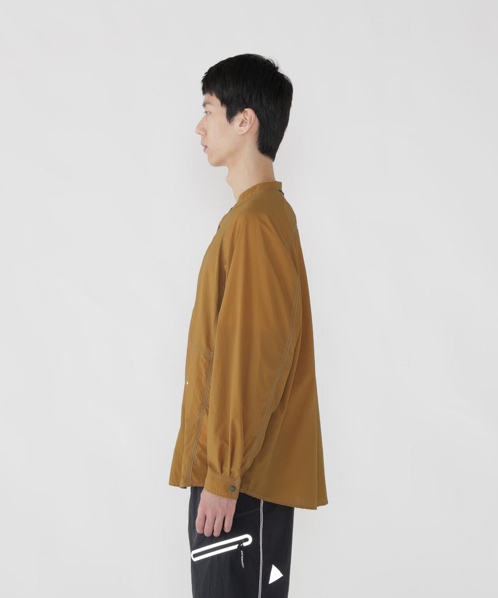 stretch rip band collar shirt