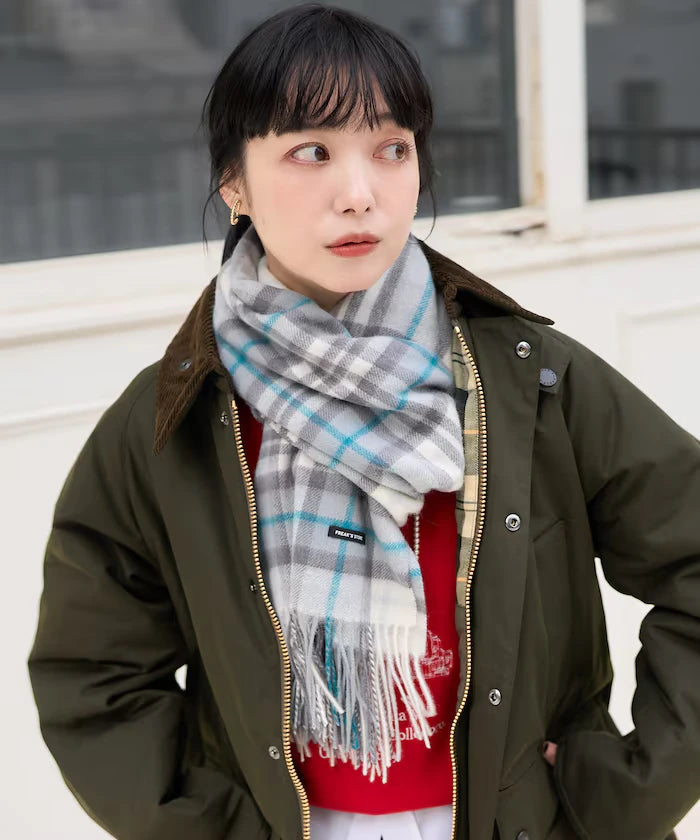 Wool Check Scarf