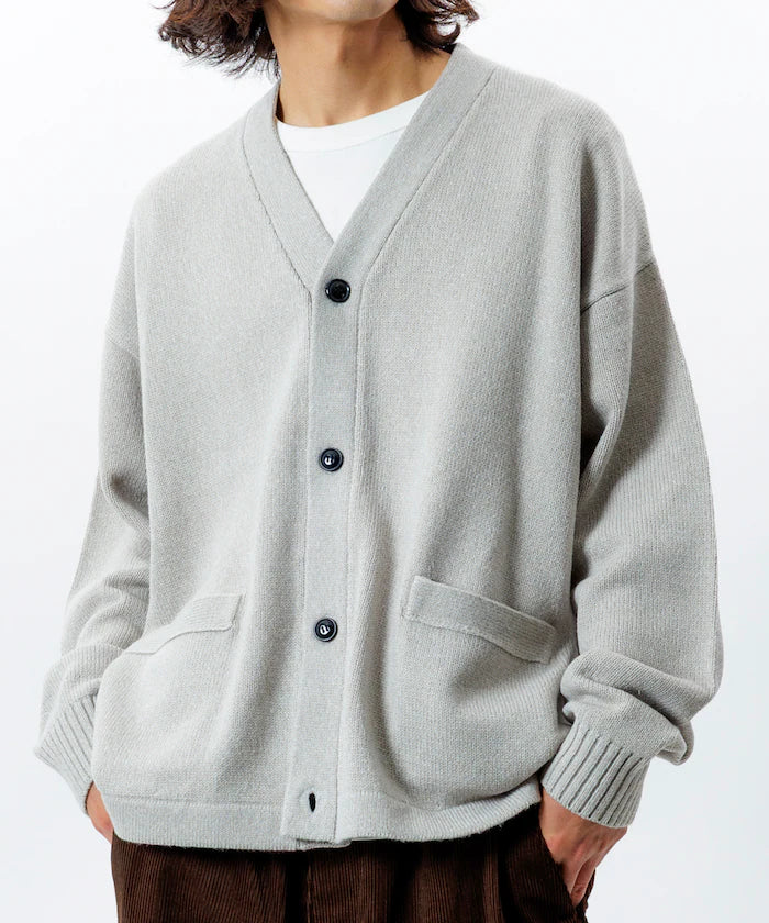 Relaxed Fit Easy Care Washable V-Neck Cardigan