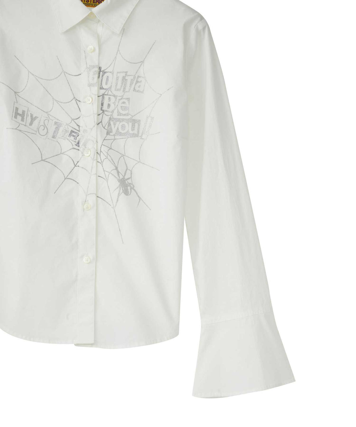 Hysteric Spider Lace Up Frill Cuff Blouse
