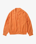 ribbed shirts linen orange