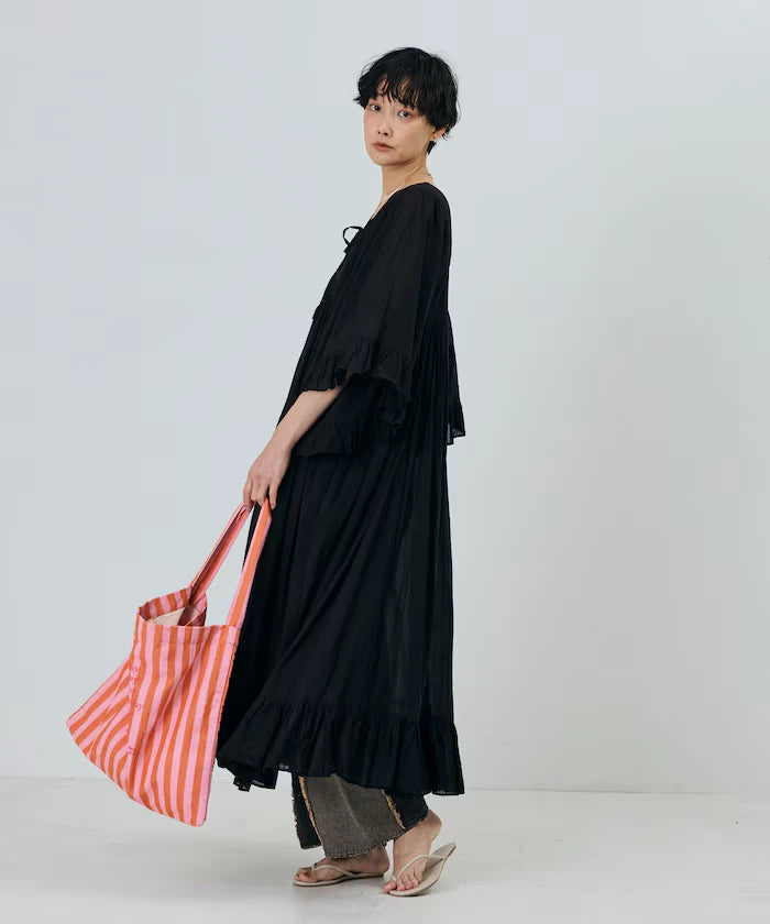 India Square Neck Frilled Dress