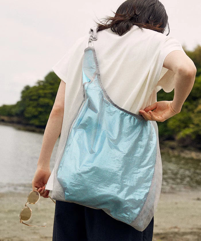 Multiway Frill Shoulder Layered Mesh Bag