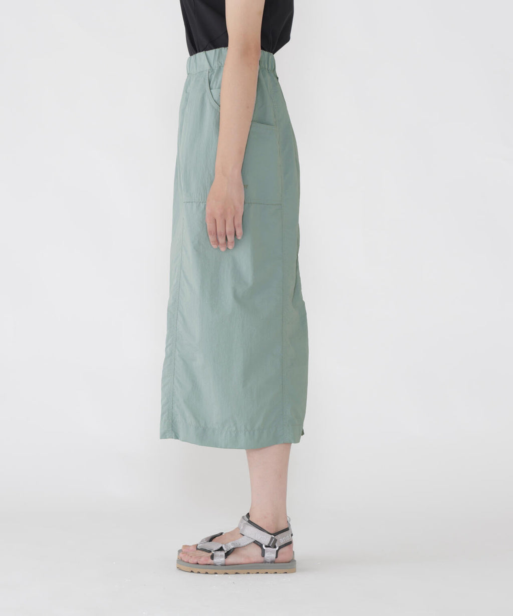 crinkled nylon skirt (W)