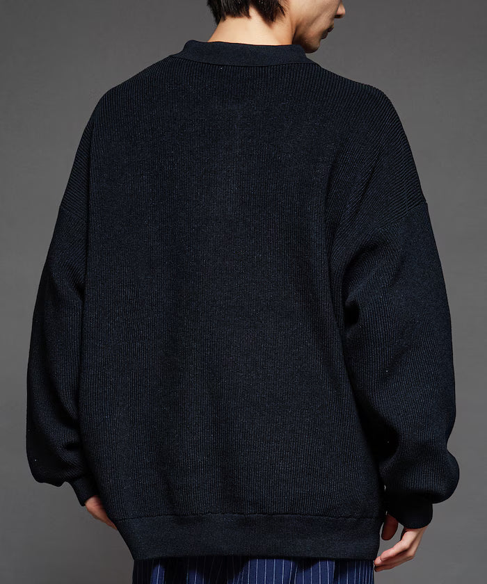 Relaxed Fit Cable Knit Polo Color Knit [Limited Release]