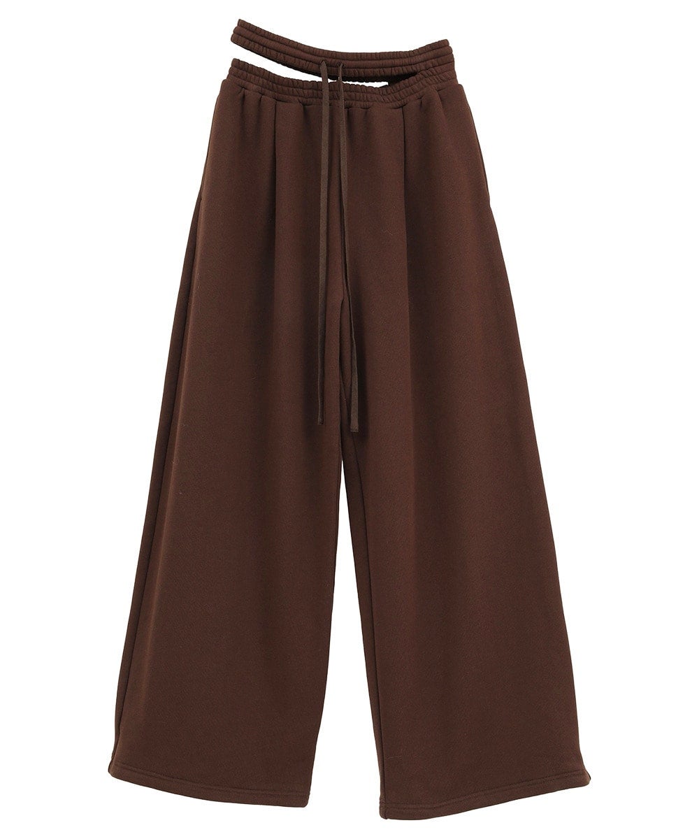SLASH WAIST SWEAT PANTS