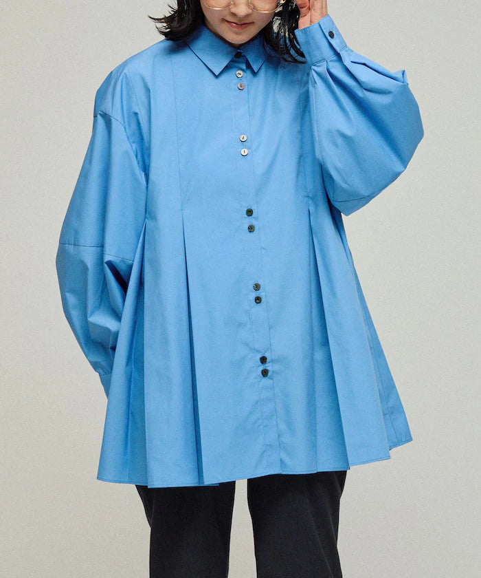 Box Stack Balloon Sleeve Long Sleeve Shirt