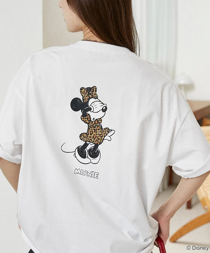 <Functional Material>Mickey Mouse & Minnie Mouse/Face T-Shirt Limited Edition