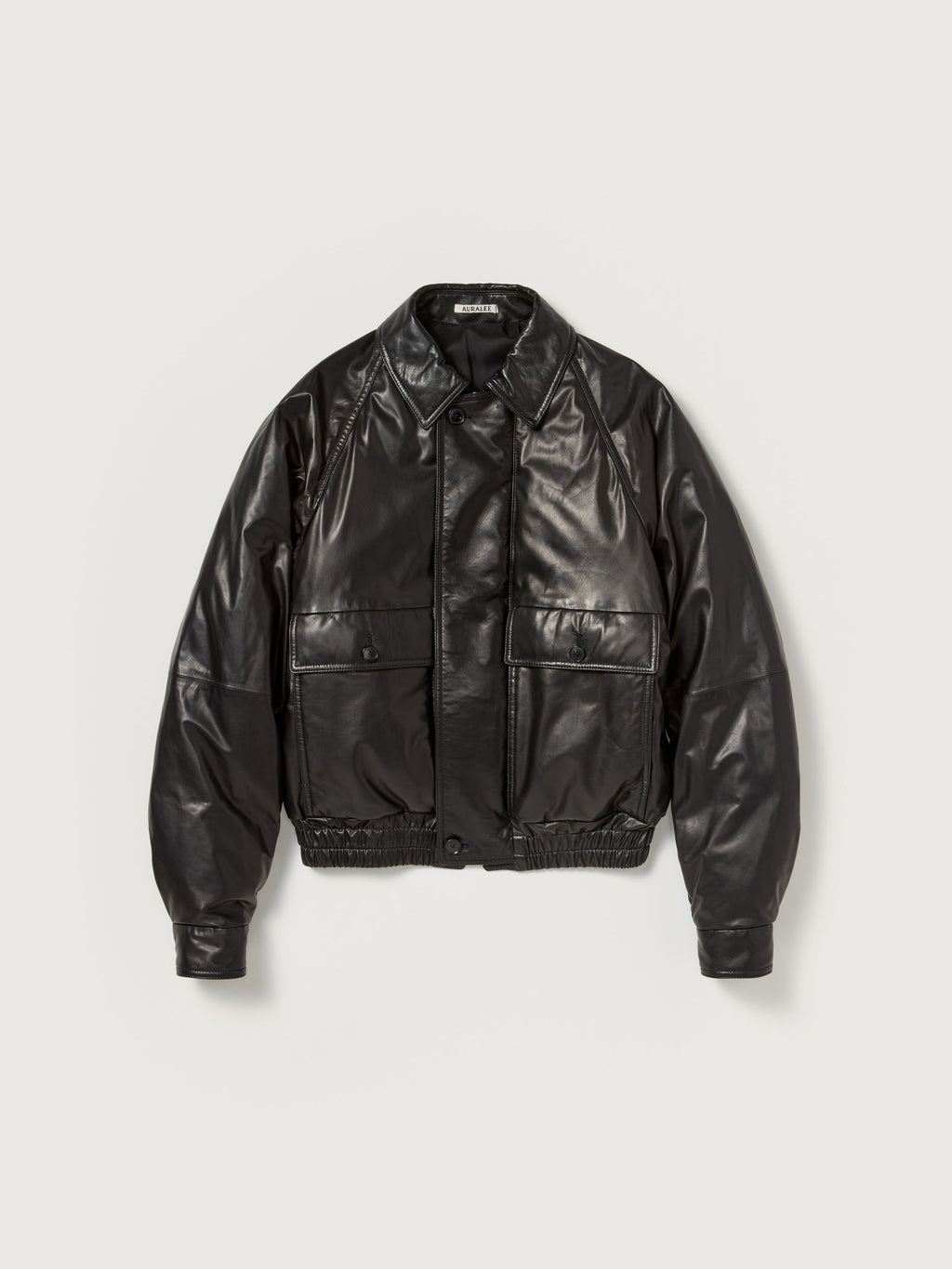 FINE CALF LEATHER DOWN BLOUSON