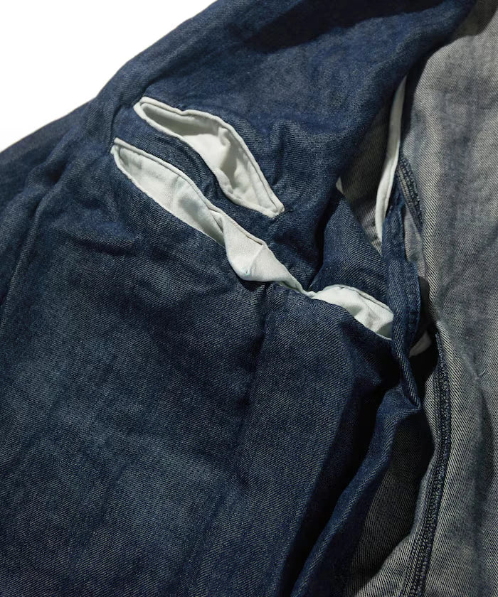 French Linen Denim Tailored Jacket