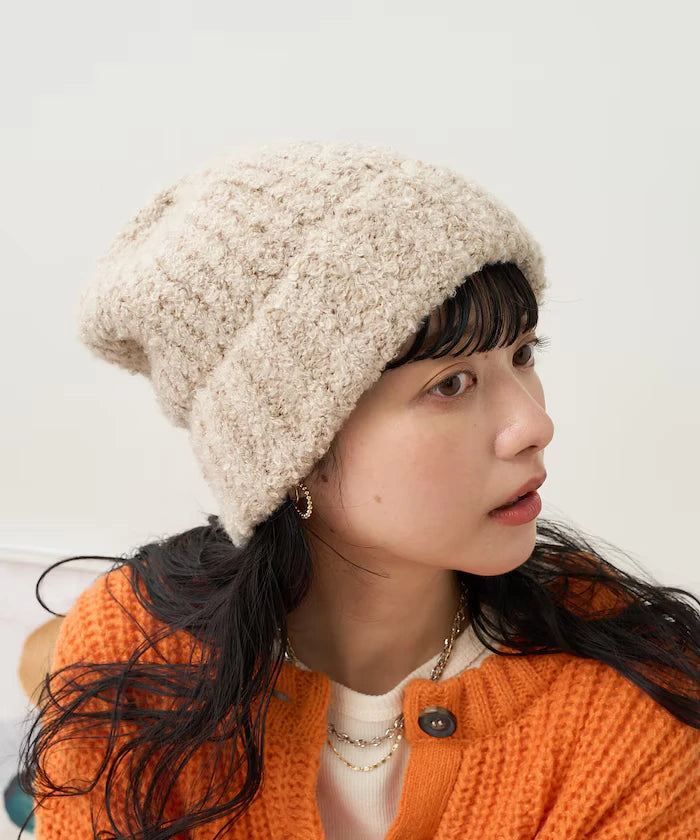 Boucle Knit Cap