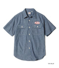 Chambray Work Shirt with Chain Embroidered