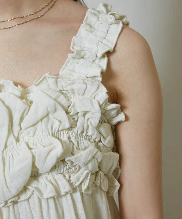 Double Gauze Gathered Camisole Blouse Limited Edition