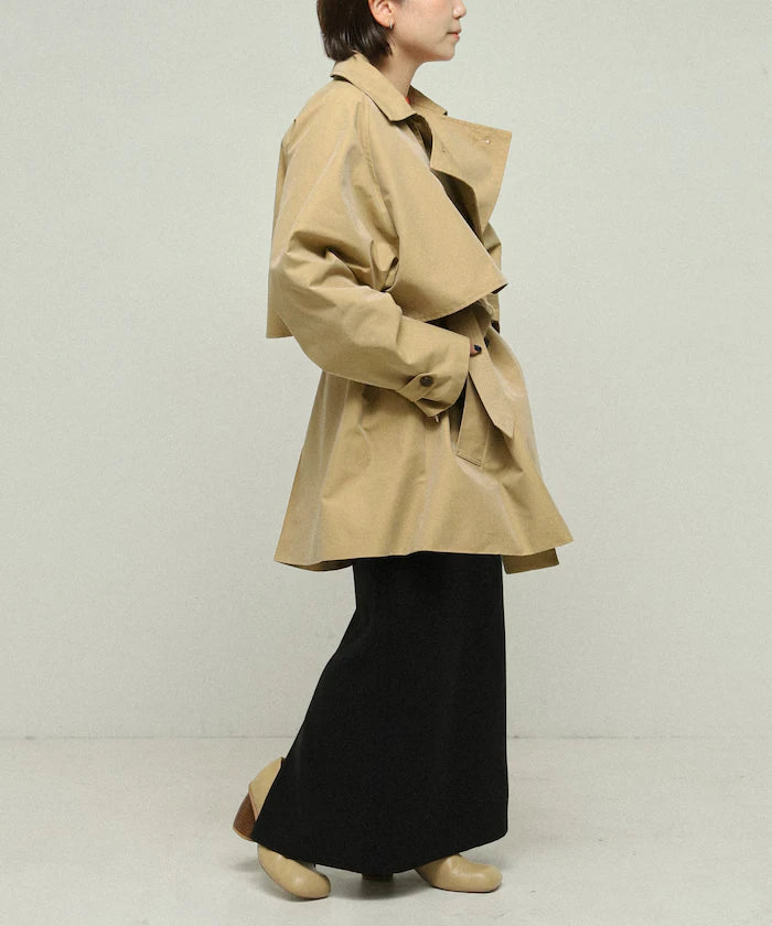 T/C Chambray Short Trench Coat