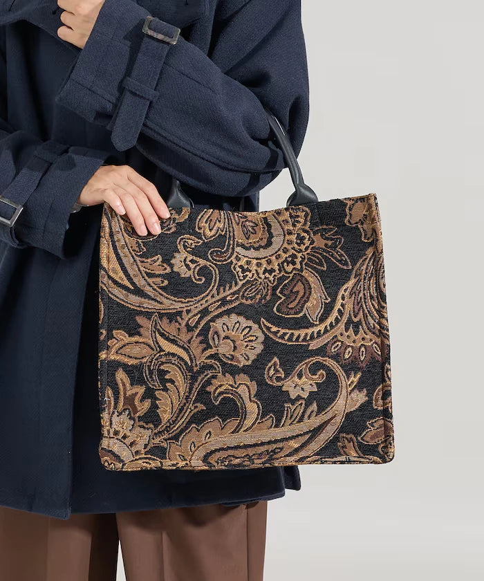 2WAY Paisley Jacquard Tote Bag Limited Edition