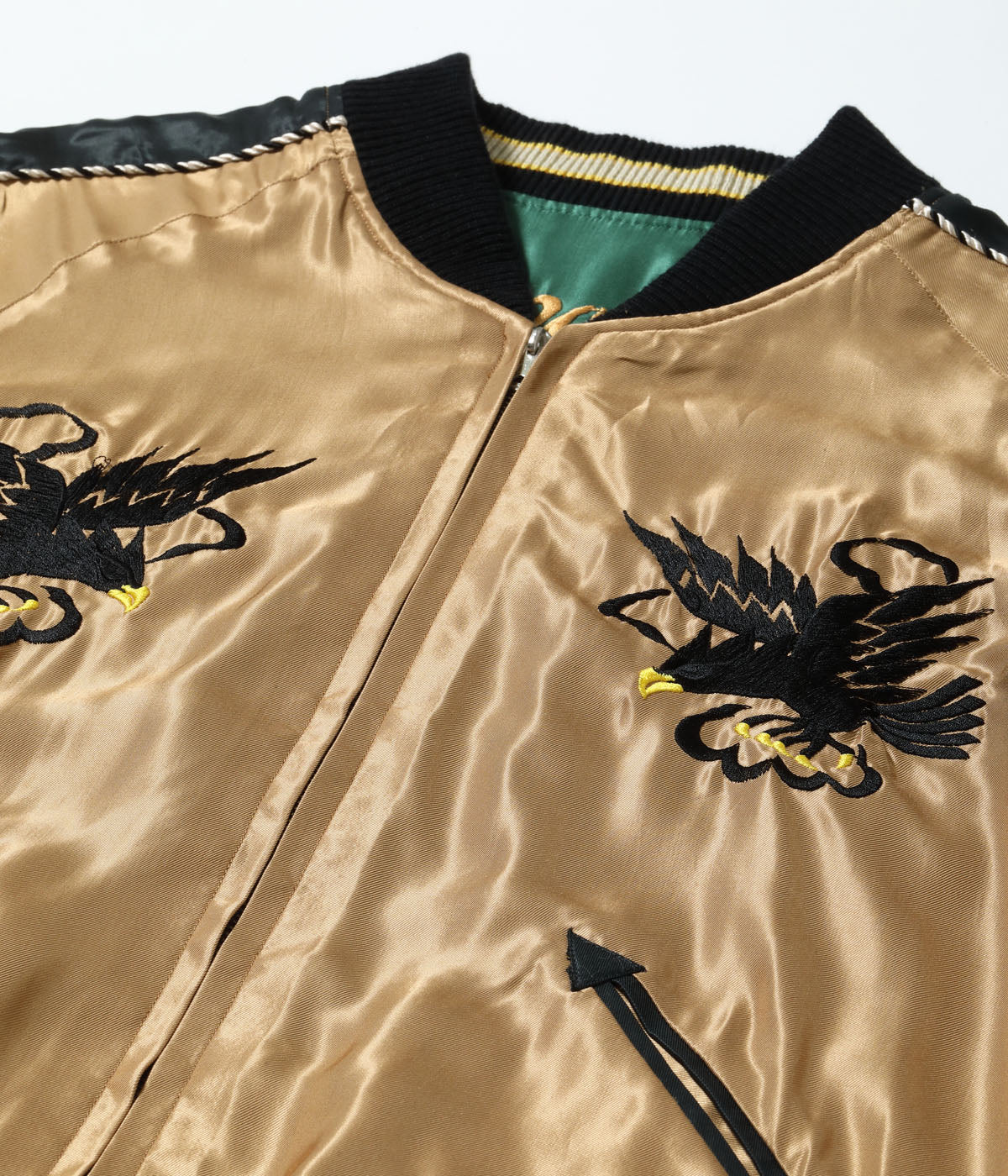 Mid 1950s Style Acetate Souvenir Jacket “DRAGON & TIGER” × “EAGLE”