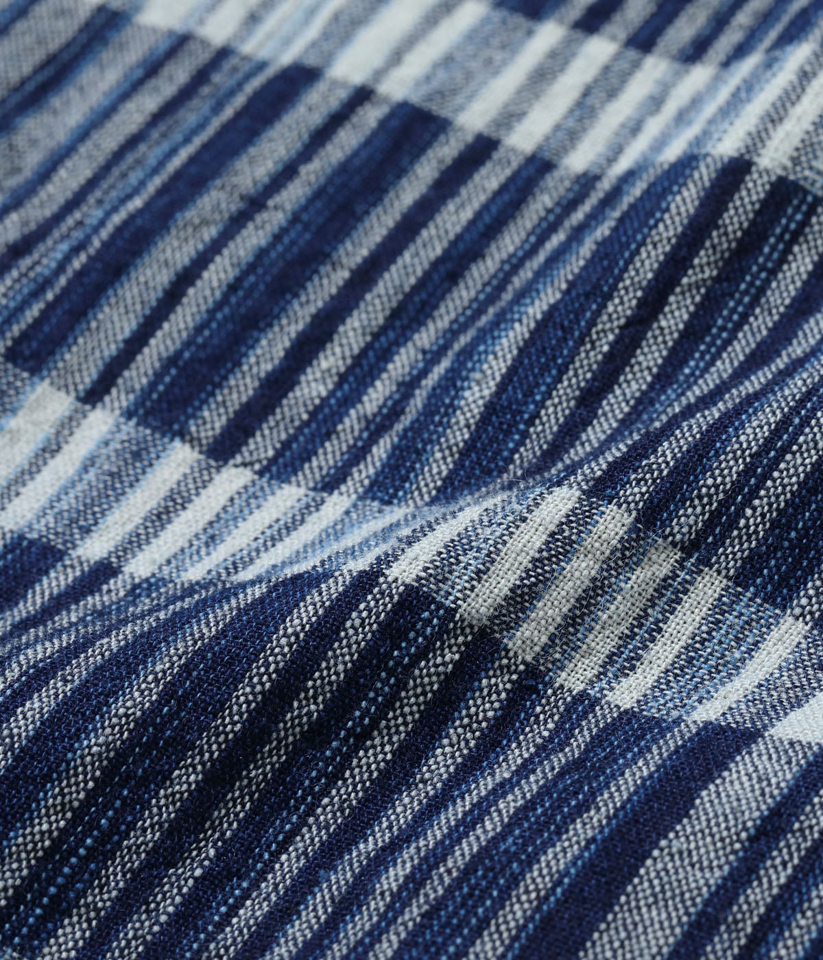 FICTION ROMANCE 5oz. INDIGO CHECK WORK SHIRT