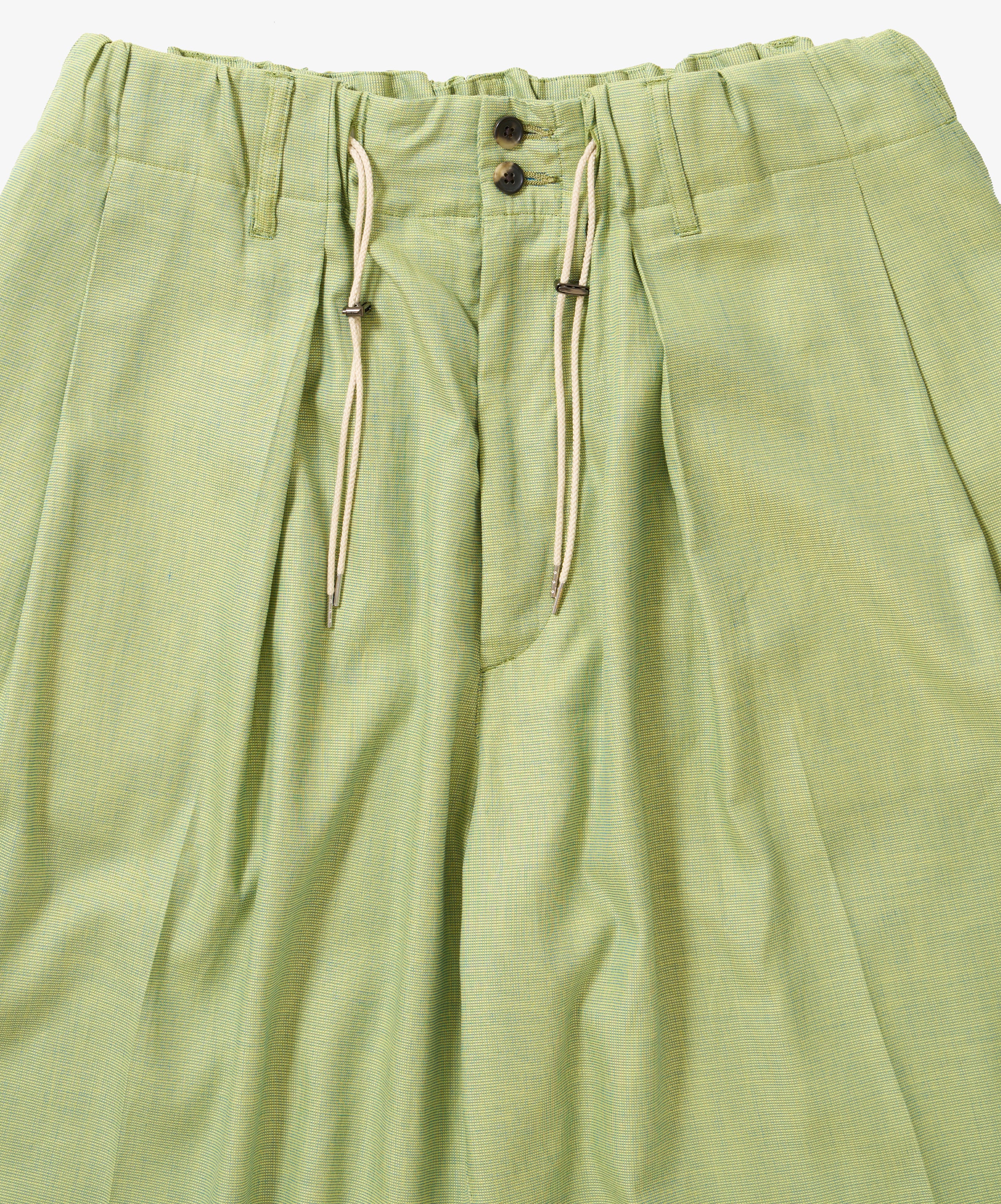 banshu ori circular short pants green