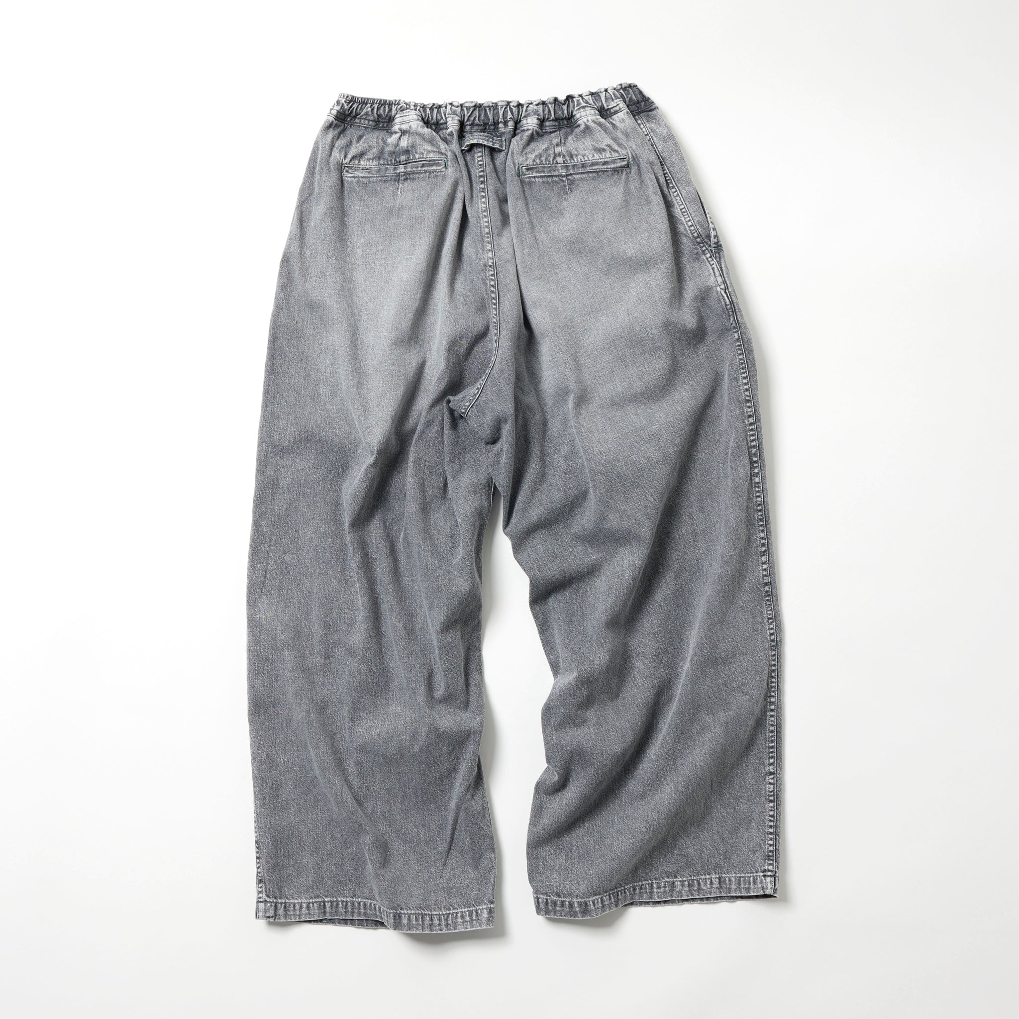 Recycled Waste Suvin Cotton Yarn 10oz. Jelt Denim Easy Wode Pants Bleach Washed