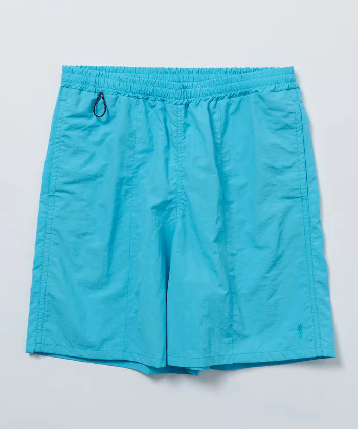 Nylon Medium Length Baggy Shorts